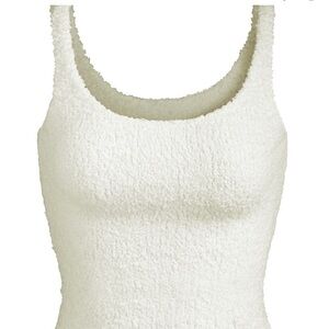 SKIMS Cozy Knit Tank cream white